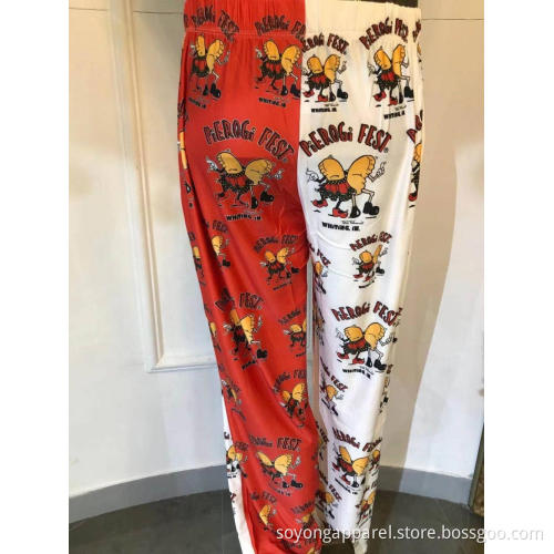 Men's Positioned Printing Leisure Pajama Bottom Pants